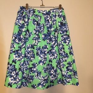 J Crew Floral Print Skirt